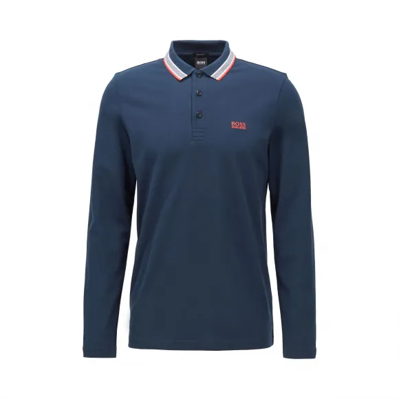 雨果博斯/Hugo Boss 棉质珠地布常规版型 Polo衫 hbas50272945415