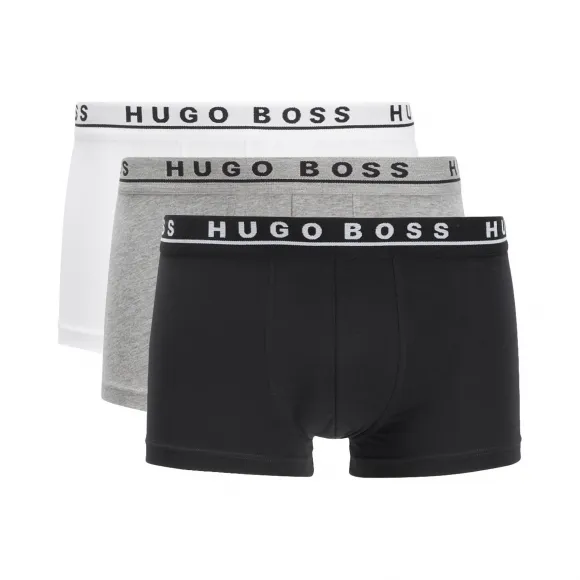 雨果博斯/Hugo Boss 三条装弹力棉平角内裤 hbas50325403999