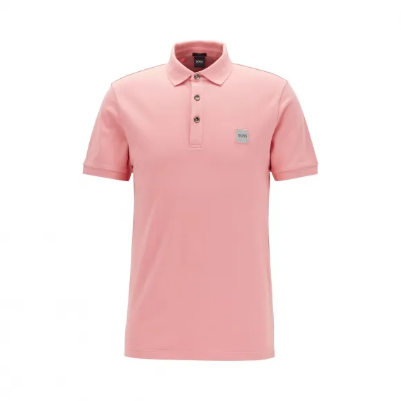 雨果博斯/Hugo Boss 男士修身版弹力棉凸纹布polo衫 hbas50378334664