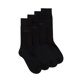 雨果博斯/Hugo Boss 棉质混纺中长袜两双装 hbas50388437001