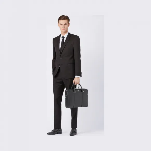 雨果博斯/Hugo Boss Signature系列意大利牛皮革公文包 hbas50390902001