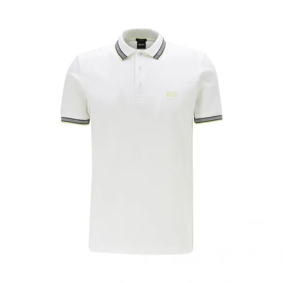 雨果博斯/Hugo Boss 男士徽标底领棉质珠地布 Polo 衫 hbas50398302103