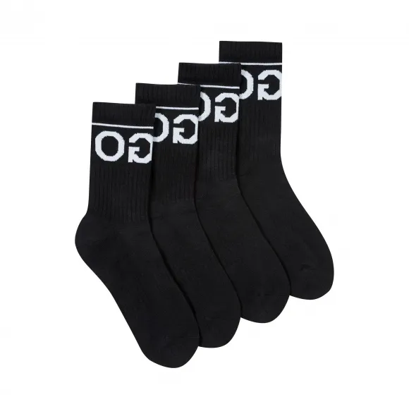 雨果博斯/Hugo Boss 男款休闲LOGO印花中筒袜 hbas50401985001