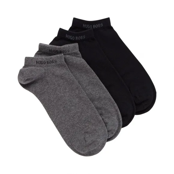 雨果博斯/Hugo Boss 男士棉混纺短袜两双装 hbas50407405032