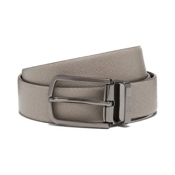 雨果博斯/Hugo Boss 男士可拆卸带扣双面皮革腰带 hbas50408106260