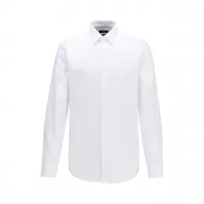 雨果博斯/Hugo Boss 男士正装修身薄款纯色长袖棉衬衫 hbas50414688100