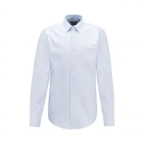 雨果博斯/Hugo Boss 男士正装修身薄款纯色长袖棉衬衫 hbas50414688452