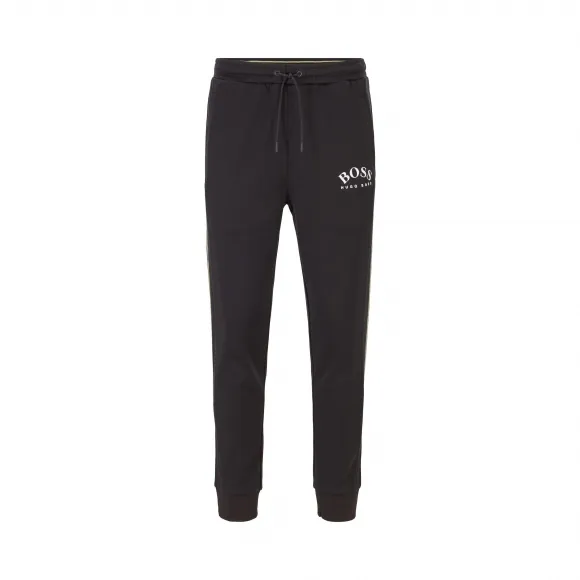 雨果博斯/Hugo Boss 男士弧形徽标修身慢跑裤 hbas50418726002
