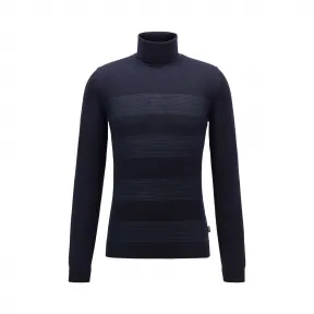 雨果博斯/Hugo Boss 男款高领修身保暖羊毛针织衫 hbas50419124402