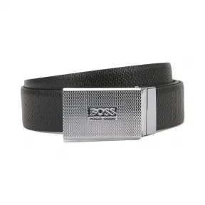 雨果博斯/Hugo Boss 男士针扣加牌扣双面皮革腰带 hbas50419568002