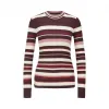 雨果博斯/Hugo Boss 女士系列主打色条纹装饰修身针织上衣 hbas50420041975