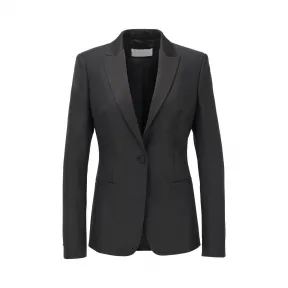 雨果博斯/Hugo Boss 缎面饰边常规版型礼服夹克 hbas50420285001