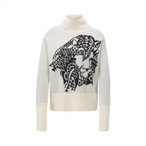 雨果博斯/Hugo Boss 提花图案宽松羊绒毛衣 hbas50420855960