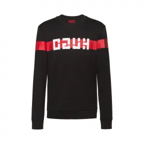 雨果博斯/Hugo Boss 带有复古徽标的常规版型男士套头卫衣 hbas50421512001