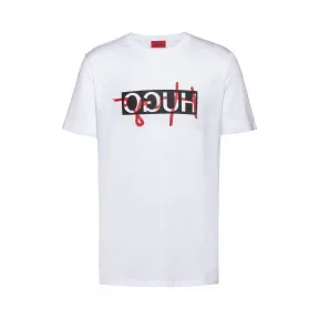 雨果博斯/Hugo Boss 新一季倒置标识常规款 T 恤 hbas50421541100