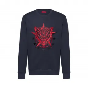 雨果博斯/Hugo Boss 男士图案宽松针织套头卫衣 hbas50421652405