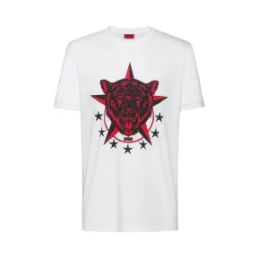 雨果博斯/Hugo Boss 男士动物图案常规短袖T恤 hbas50421728100