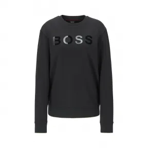 雨果博斯/Hugo Boss 男士带金属饰边且采用液流光整加工的棉毛标识运动衫 hbas50421823001