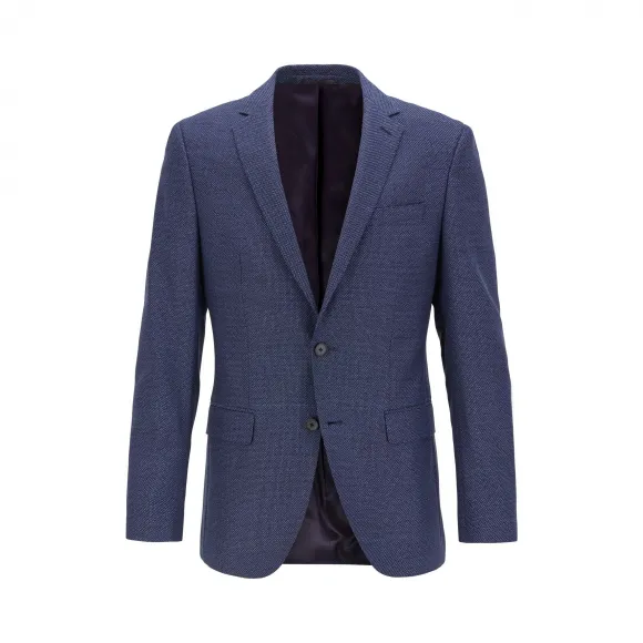 雨果博斯/Hugo Boss 男士时尚补丁色织羊毛西服外套 hbas50421898402