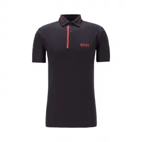 雨果博斯/Hugo Boss 男士无缝弹力平纹布修身 Polo 衬衫 hbas50423166410