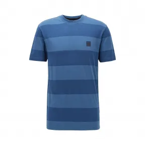 雨果博斯/Hugo Boss 男士粗条纹纯棉 T 恤 hbas50423312414