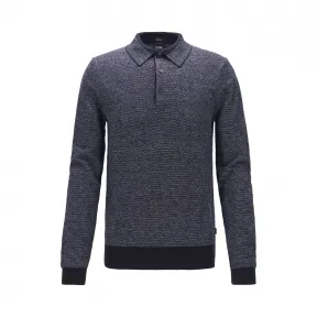 雨果博斯/Hugo Boss 男士Polo 领棉麻针织毛衣 hbas50423404402