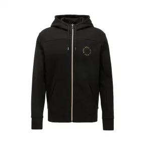 雨果博斯/Hugo Boss 男士层叠金属徽标拉链连帽衫 hbas50423593012