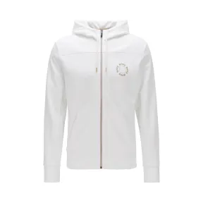 雨果博斯/Hugo Boss 男士层叠金属徽标拉链连帽衫 hbas50423593112