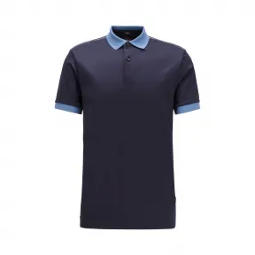 雨果博斯/Hugo Boss 男士闪亮肩部条纹修身 Polo 衫 hbas50423883402