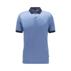 雨果博斯/Hugo Boss 男士闪亮肩部条纹修身 Polo 衫 hbas50423883479