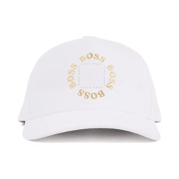 雨果博斯/Hugo Boss 男士冷冻金徽标弹力帆布帽 hbas50423963100