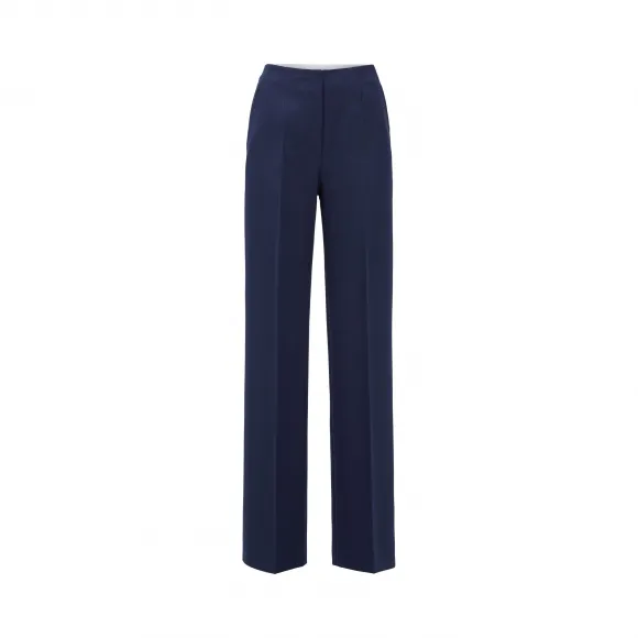 雨果博斯/Hugo Boss 女士斜纹高腰阔腿裤 hbas50423979466