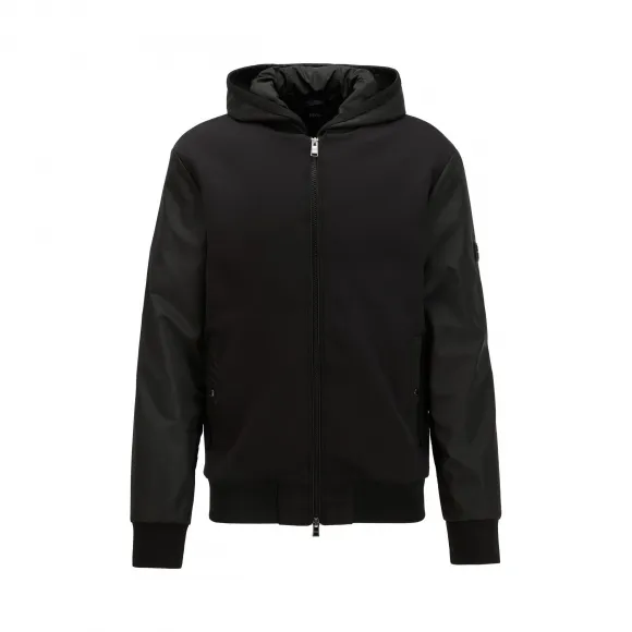 雨果博斯/Hugo Boss 男士固定嵌片常规版型连帽卫衣 hbas50424287001