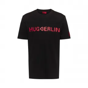 雨果博斯/Hugo Boss 男士系列主题口号纯棉 T 恤 hbas50424445001