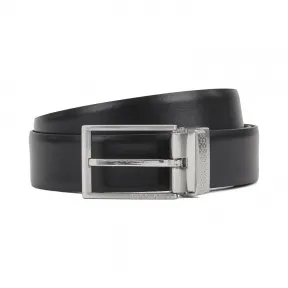 雨果博斯/Hugo Boss 男士平滑结构双扣头腰带 hbas50424653002