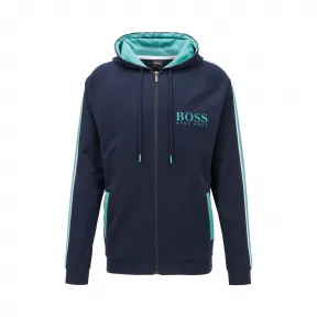 雨果博斯/Hugo Boss 男士法国棉质毛圈布连帽夹克 hbas50424806403