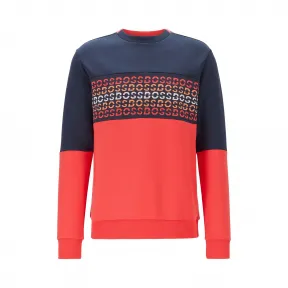 雨果博斯/Hugo Boss 男士配以重复标识提花插片的棉质混纺运动衫 hbas50425026410