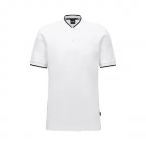 雨果博斯/Hugo Boss 男士棒球领棉质珠地布 Polo 衫 hbas50425638100