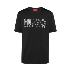 雨果博斯/Hugo Boss 男士反光徽标纯棉圆领 T 恤 hbas50425774001