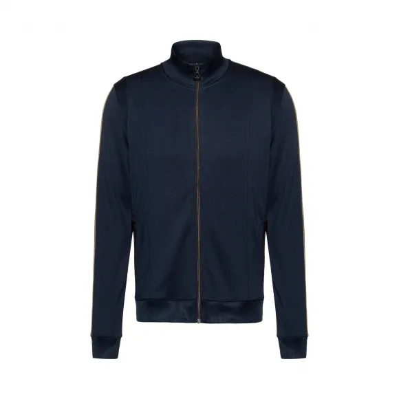 雨果博斯/Hugo Boss 男士条纹饰边常规版型卫衣 hbas50425790405