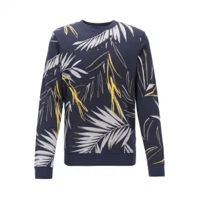 雨果博斯/Hugo Boss 男士树叶图案棉质毛圈运动衫 hbas50426146404