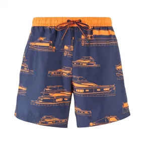 雨果博斯/Hugo Boss 男士印花中长款游泳短裤 hbas50426341484