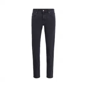 雨果博斯/Hugo Boss Porsche x BOSS联名款男士黑色双面弹力牛仔布铅笔牛仔裤 hbas50426562406