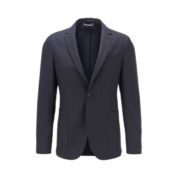 雨果博斯/Hugo Boss 男士可溯源羊毛混纺修身夹克西服 hbas50426898402