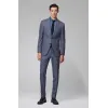 雨果博斯/Hugo Boss 男士图案初剪羊毛面料修身西装 hbas50426908473