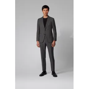 雨果博斯/Hugo Boss 男士微图案初剪羊毛修身西装 hbas50427211001