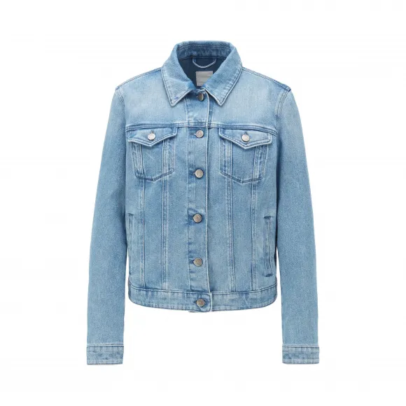 雨果博斯/Hugo Boss 女士常规版型日光漂白弹力牛仔布夹克 hbas50427392430