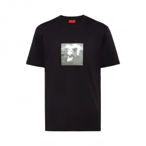 雨果博斯/Hugo Boss 男士系列主题凸面印花宽松版型 T 恤 hbas50427467001