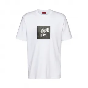 雨果博斯/Hugo Boss 男士系列主题凸面印花宽松版型 T 恤 hbas50427467100