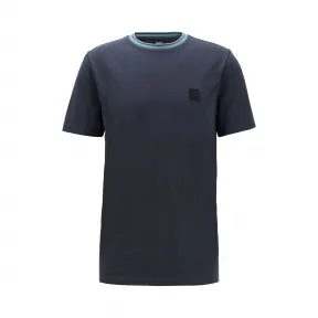 雨果博斯/Hugo Boss 男士撞色领圈棉质珠地布 T 恤 hbas50427774402